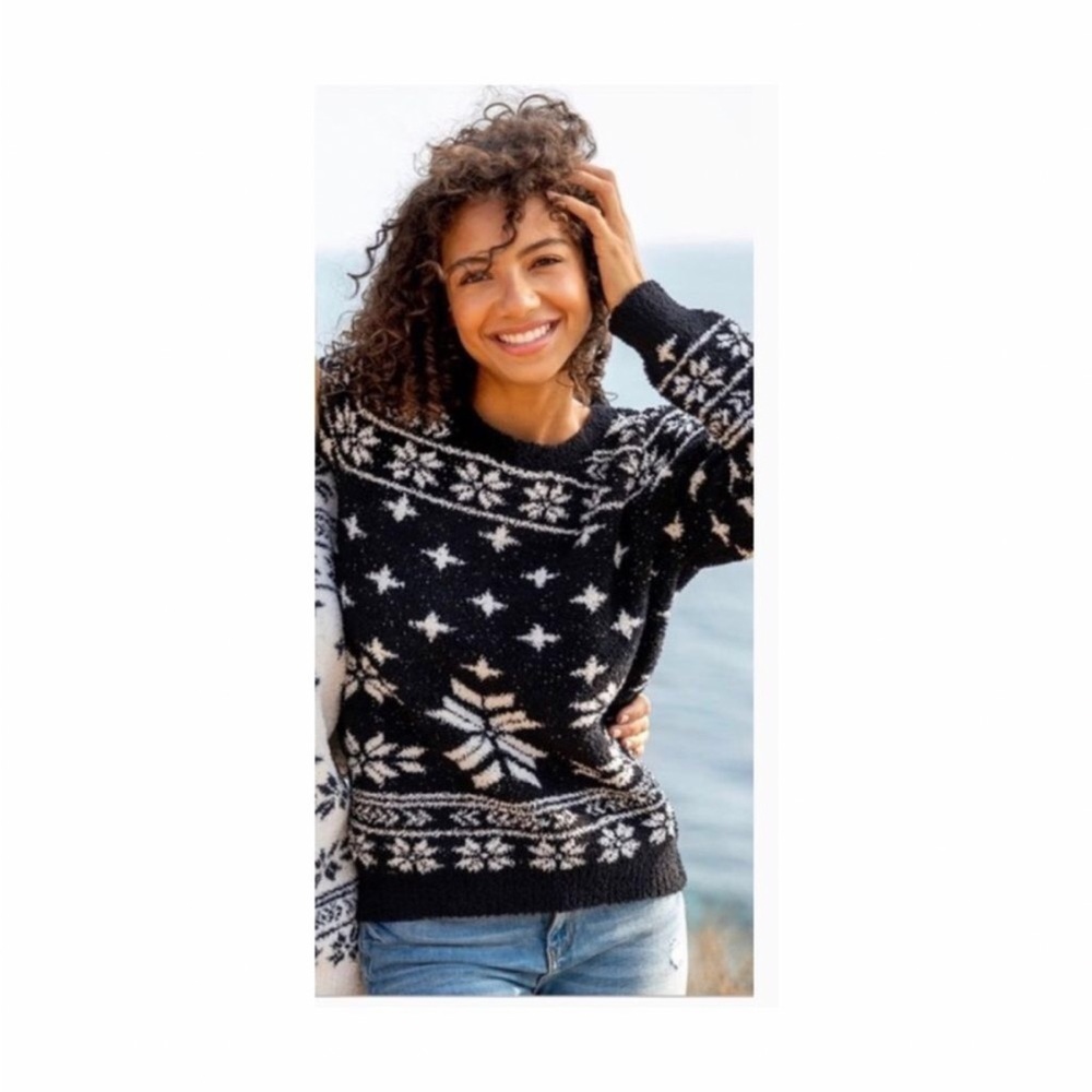 NWT! Reposhing Barefoot Dreams Fair Isle Sweater
